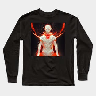 Yakuza Inspired Character with Flames - best selling Long Sleeve T-Shirt